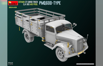 Сборная модель OPEL Blitz Pmq600 Type German 3t Cargo Military Truck 1952