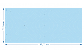 Декаль Радиальные клепочные ряды (размер клепки 0.15 mm, интервал 0.6 mm), белые