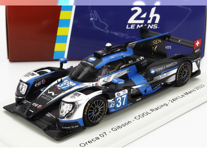 ORECA Gibson 07 Gk428 4.2l V8 Team Cool Racing N37 24h Le Mans (2022) Y.Ye - R.taylor - N.Krutten, black blue silver