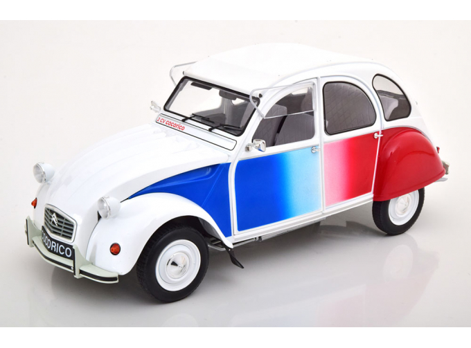 CITROEN 2CV, white/rot/blue