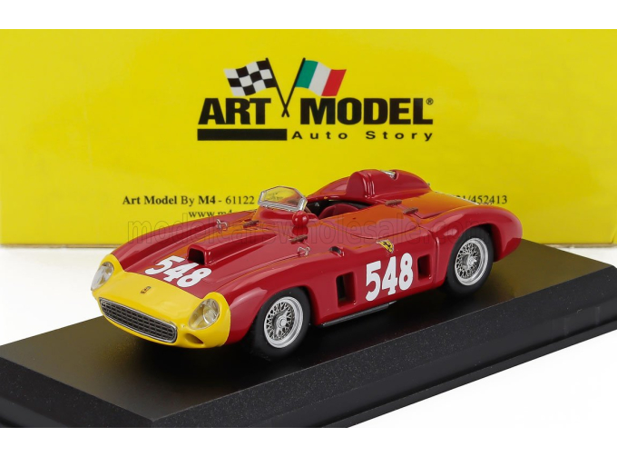 FERRARI 290mm Spider Sn0616 №548 Winner Mille Miglia (1956) Eugenio Castellotti, Red Yellow