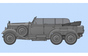 Сборная модель Германский штабной автомобиль IIМВ, Typ G4 (Kfz.21), WWII German StaffCar