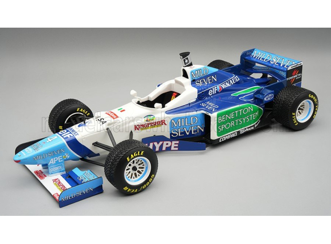 BENETTON F1 B196 Team RENAULT Mild Seven №4 Spanish GP Rain Tires (1996) Gerhard Berger