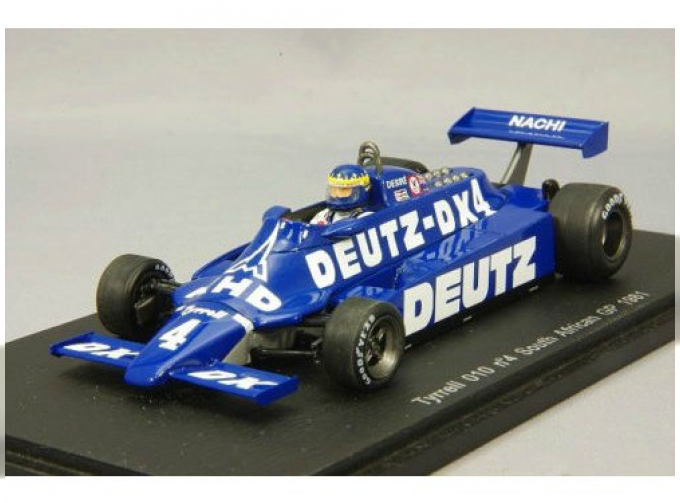 TYRRELL 010, 4, South African GP 1980 Desire Wilson, blue