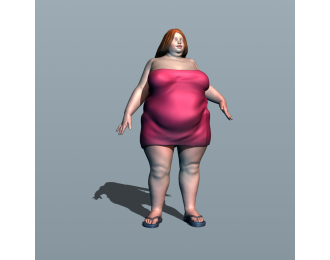 Фигурка Банщица 5, окрашенная