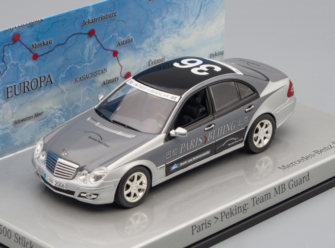 MERCEDES-BENZ E-Class facelift W211 Paris-Beijing Rally (2006), silver