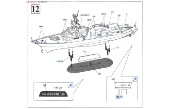 Сборная модель USS Pinckney DDG-91 Arleigh Burke Class Flight IIA Destroyer