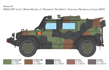 Сборная модель IVECO FIAT Vlmv Lince Military 2010