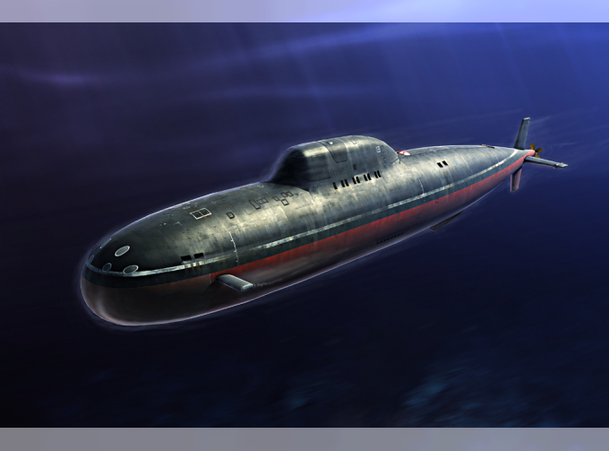 Сборная модель Подводная лодка Russian Navy Alfa Class SSN