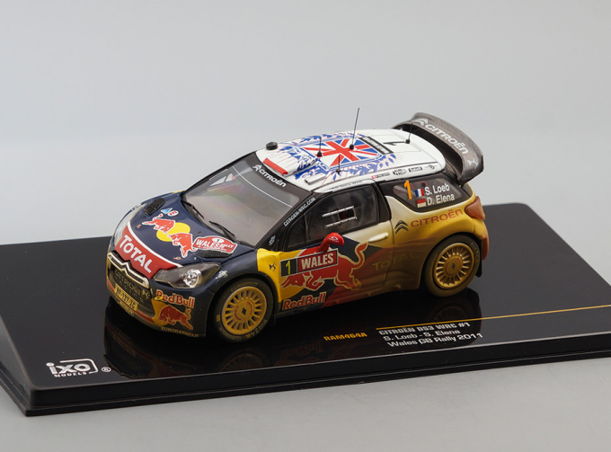 CITROEN DS3 WRC 1 Wales GB Rally WORLD CHAMPION (в грязи) (Sebastian Loeb - Daniel Elena) 2011