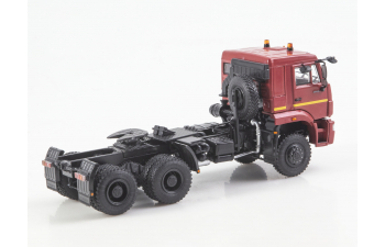 Камский грузовик 65225 (рестайлинг) седельный тягач, бордовый