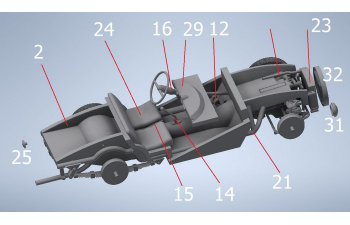 Сборная модель МОСКВИЧ СА-1958гг