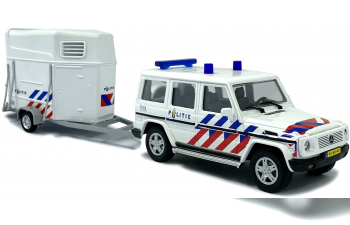 MERCEDES-BENZ G-Class W463 Полиция Голландии с трейлером для лошадей