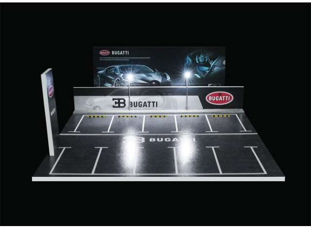 Diorama *Bugatti parking lot*, various