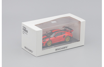 PORSCHE 911 GT2RS 991.2 (2018), red / gold wheels