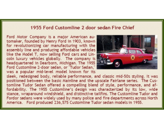 FORD Customline 2х дверный седан aвтомобиль начальника пожарной охраны
