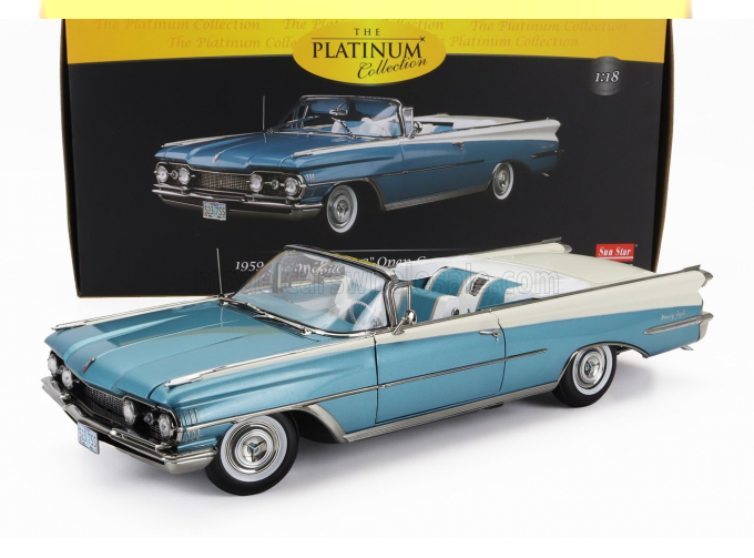 OLDSMOBILE 98 Convertible Open (1959), Light Blue Met White