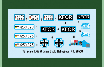 Сборная модель LKW 7t dump truck