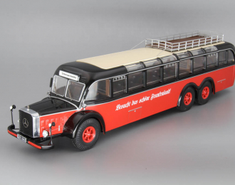 MERCEDES-BENZ O10000 bus, red / black