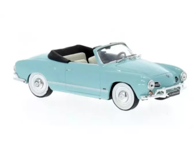 VOLKSWAGEN Karmann Ghia Cabriolet Open(1957), light blue