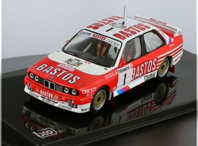 BMW M3 (BASTOS) 1 P.Snijers-D.Colebunders Winner Boucles de Spa 1988, red