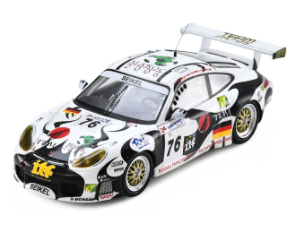 PORSCHE 911 996 GT3-r Team Seikel Motorsport №76 24h Le Mans (2000) Max Cohen-Olivar - Michel Neugarten - Anthony Burgess, white black