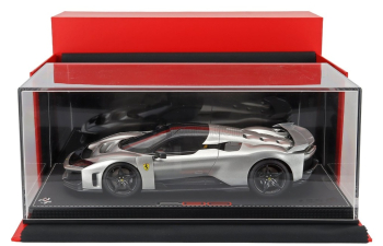 FERRARI F80 2024 - Carbon Rims - Con Vetrina - With Showcase, silver