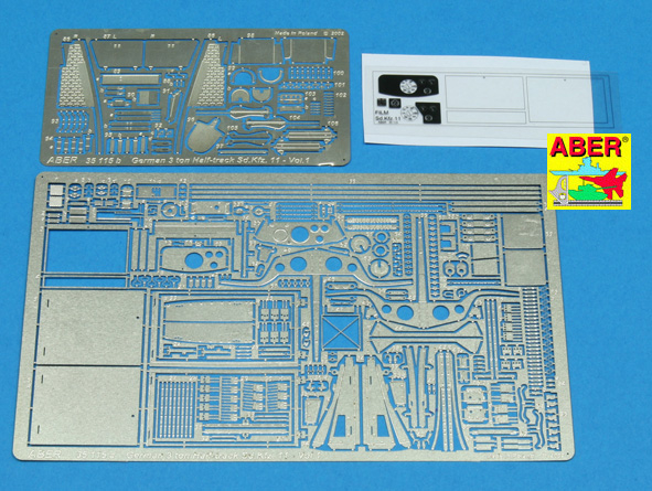 Фототравление для German 3 ton Half-track Sd.Kfz.11 - vol.1 - basic set