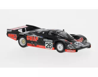 PORSCHE 956 2.6l Twin Turbo Team Henn S T-bird Swap Shop №26 2nd 24h Le Mans (1984) Jean Rondeau - John Paul Jr., Black Red