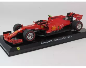 FERRARI F1 Sf90 Team Scuderia Ferrari Mission Winnow №16 Season (2019) Charles Leclerc - Con Vetrina - With Showcase,Red Black
