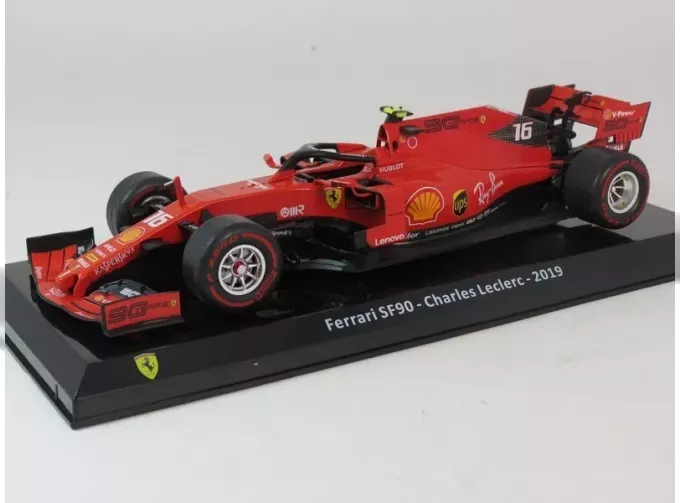 FERRARI F1 Sf90 Team Scuderia Ferrari Mission Winnow №16 Season (2019) Charles Leclerc - Con Vetrina - With Showcase,Red Black