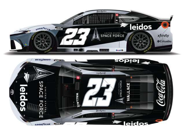 TOYOTA Camry XSE #23 Bubba Wallace *United States Space Force/leidos*, black/white 2025