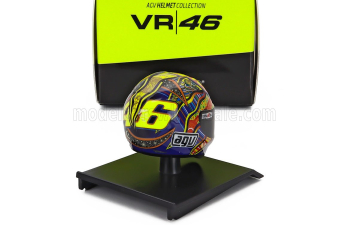 MINI Helmet Valentino Rossi №46 World Champion MotoGP season (2008) , red/white/green/yellow