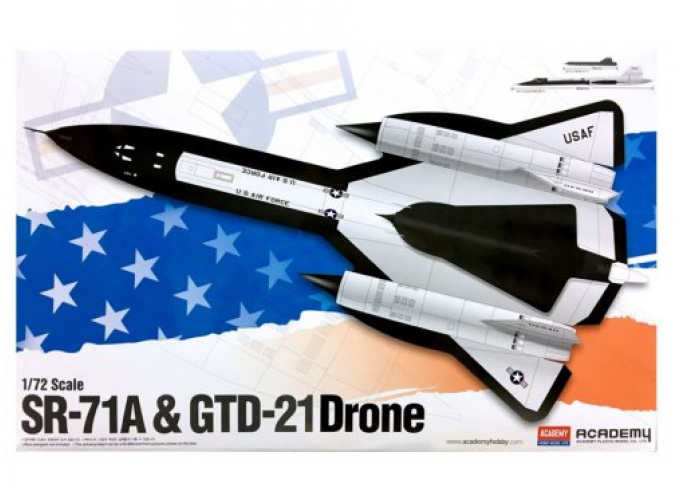 Сборная модель самолет SR-71A & GTD-21 Drone