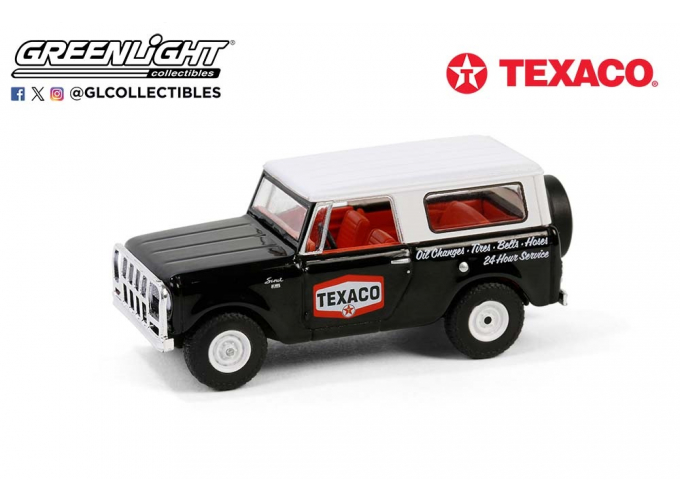 HARVESTER Scout "Texaco 24H Service" (1963), Black/White