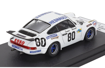 PORSCHE 911 Carrera Rs Team X Racing №80 24h Le Mans (1975) Raymond Touroul - Philippe Hesnault, White