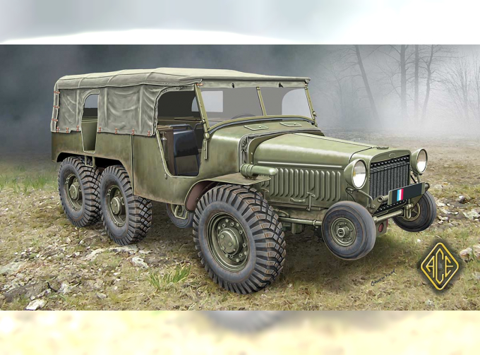 Сборная модель Французский артиллерийский тягач (6x6) W15T