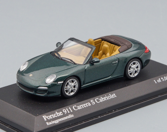 PORSCHE 911 Carrera S Cabriolet (2008), green metallic