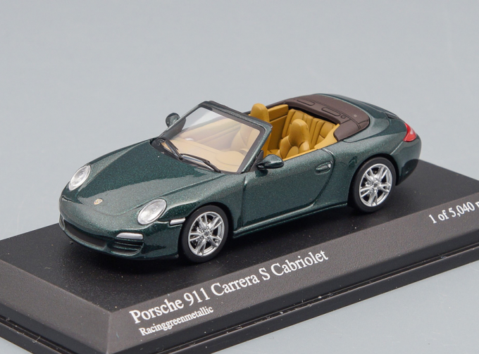 PORSCHE 911 Carrera S Cabriolet (2008), green metallic