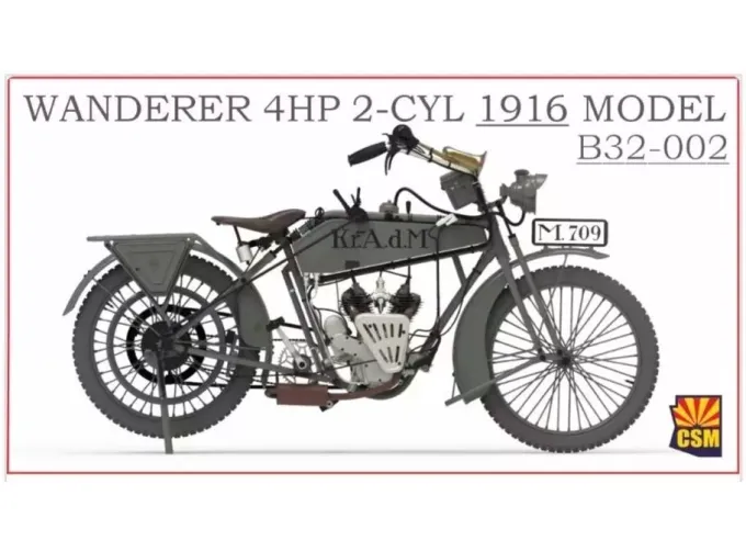 Сборная модель мотоцикл Wanderer 4PS 1916 года