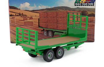 Прицеп для трактора, зеленый