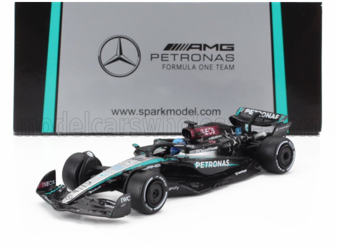 MERCEDES-BENZ GP F1 W15 Eq Performance Team Amg Petronas Motorsport №63 Winner Las Vegas Usa 2024 George Russell, Black Silver Green