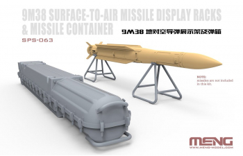 Набор дополнений Транспортный контейнер и демонстрационные стойки для российской ракеты земля-воздух 9M38