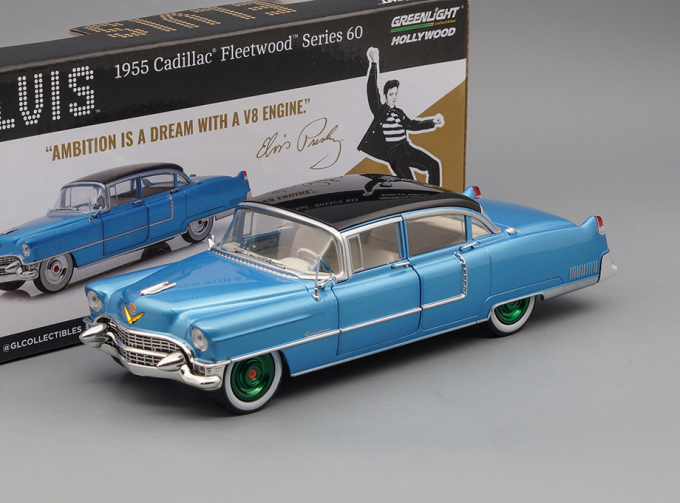 CADILLAC Fleetwood Series 60 Elvis Presley "Blue Cadillac" 1955 (Greenlight!)