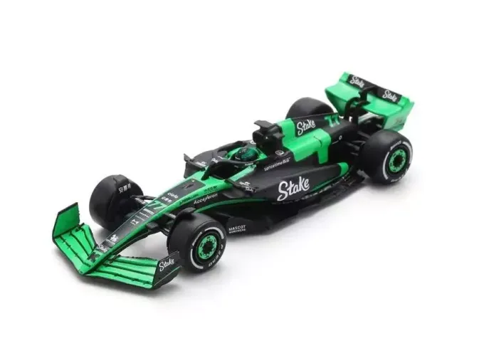 SAUBER F1 C44 Team Stake Kick №77 Season (2024) Valtteri Bottas, Green Black