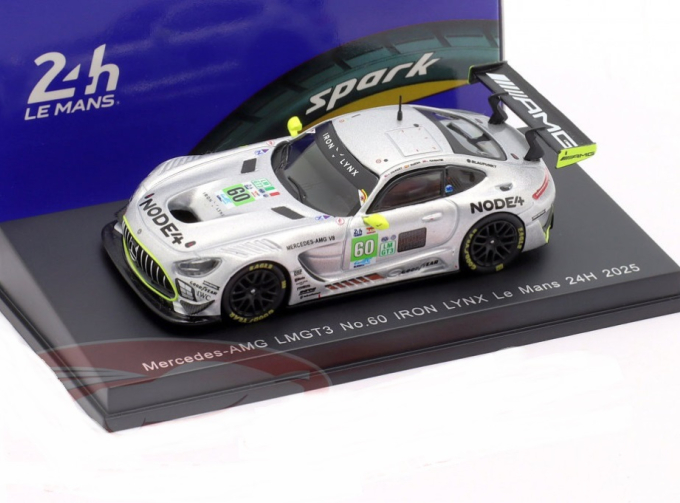 MERCEDES-BENZ AMG GT3 Evo №60 24h LeMans Andrew Gilbert, Lorcan Hanafin, Fran Rueda (2025)