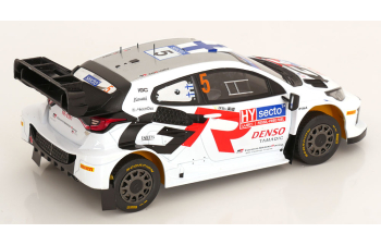 TOYOTA Yaris Gr Rally1 Team Toyota Gazoo Racing Wrt №5 4th Rally Finland (2024) Sami Pajari - Enni Malkonen, White