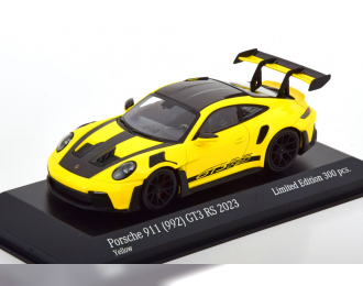 PORSCHE 911 (992) GT3 RS Weissach Package (2023), yellow carbon