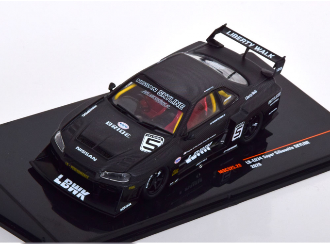 NISSAN LB Works ER34 Skyline №5 Super Silhouette (2020), matt-black