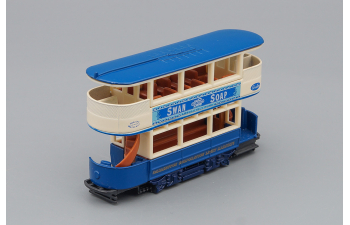 PRESTON TRAMCAR, beige / blue